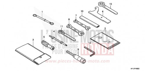OUTILS CBR250RD de 2013